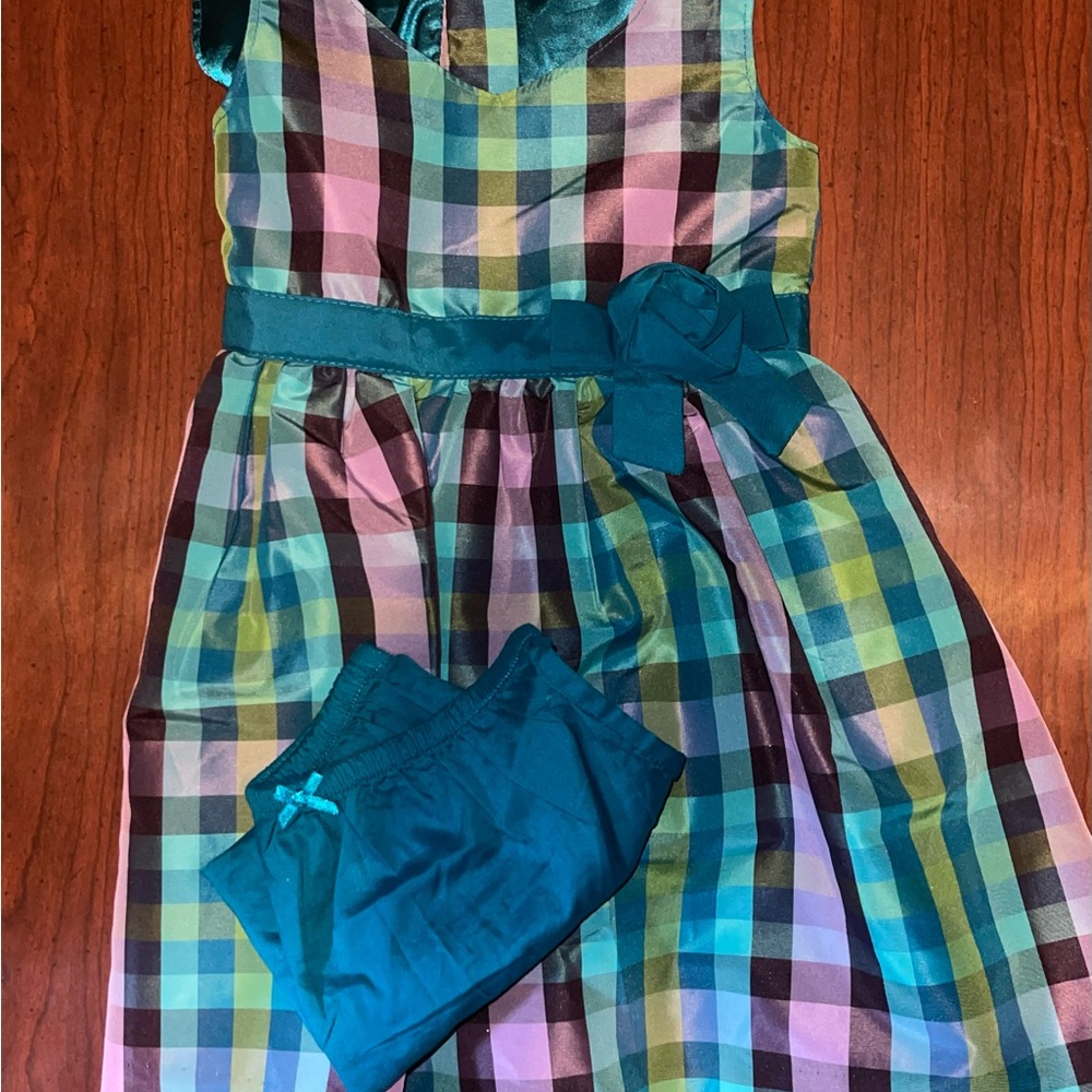 GAP Multicolor Plaid Kids Formal Dress
